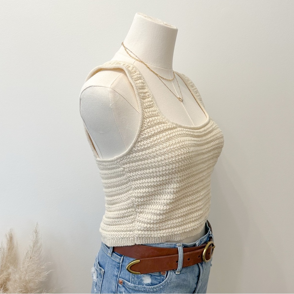 H&M Cream Knit Crop Top - Picture 3 of 7